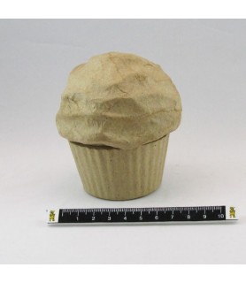 Caja de Papel Mache "Cupcake grande"-Decoupage-Batallon Manualidades