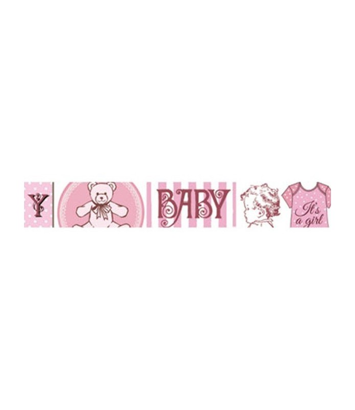 Washi Tape Baby Rosa Stamperia 2 cm