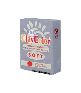 Clay Color Soft 56 gr Gris-ClayColor-Batallon Manualidades