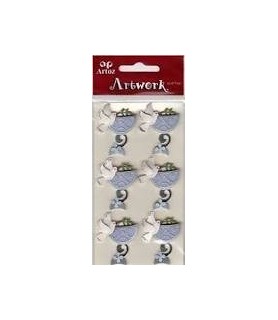 Stickers Comunion Caliz Azul