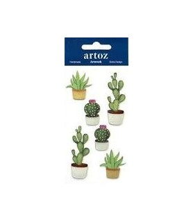 Stickers Flores Cactus-Stickers-Batallon Manualidades