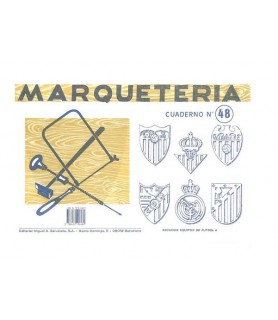 Cuadernos de Marqueteria Nº 48 Escudos de Futbol 2-Marquetería-Batallon Manualidades