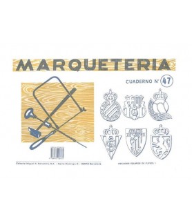 Cuadernos de Marqueteria Nº 47 Escudos de Futbol 1-Marquetería-Batallon Manualidades