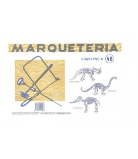 Cuadernos de Marqueteria Nº 46 Dinosaurios-Marquetería-Batallon Manualidades