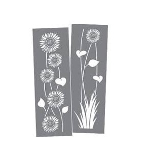 Plantilla  15,2 x 45,7 cm DecoArt Girasoles-Plantillas de Flores-Batallon Manualidades