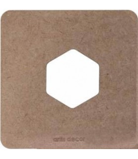 Molde Madera Foamy Hexagono 60 mm