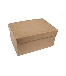 Cajas de Papel Mache Caja Rectangular 10x8x5 cm-Cajas de Papel Maché-Batallon Manualidades
