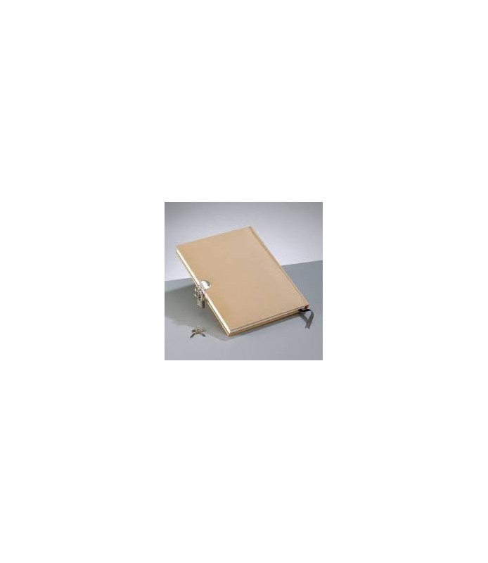 Diario con Candado 21 x 16 cm-Scrapbooking-Batallon Manualidades