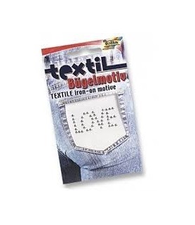 Stickers Motivos Textiles Plateados Folia Love-Stickers-Batallon Manualidades