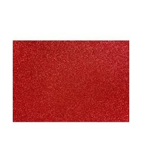 Lamina 45 x 60 cm - 2 mm Glitter Rojo-Laminas Glitter-Batallon Manualidades