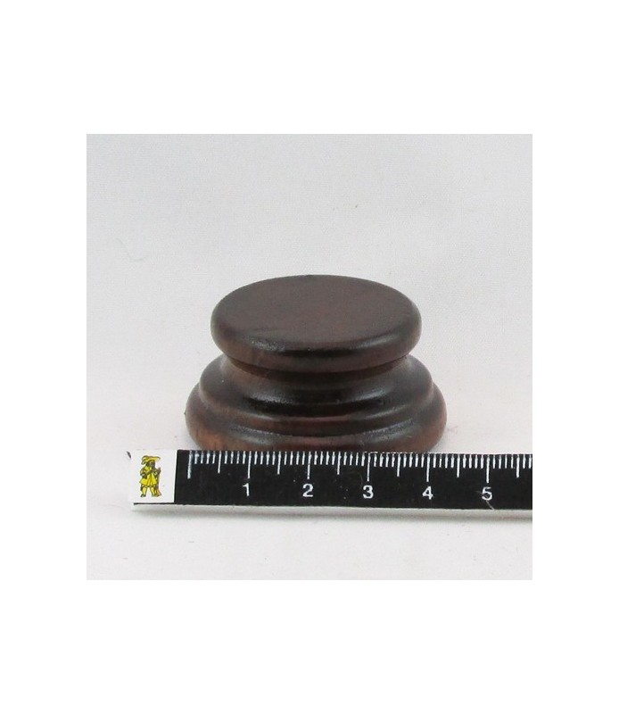 Peana Redonda Marrón 4,5 cm de diámetro-Peanas Redondas-Batallon Manualidades