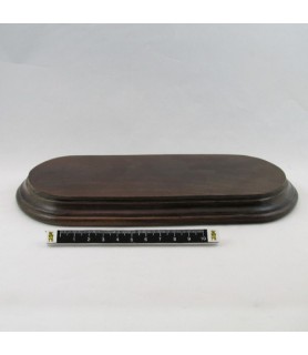 Peana Ovalada Marrón 22,5 x 11 cm-Peanas Ovaladas -Batallon Manualidades