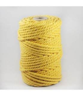 Bobina de algodón 5mm amarillo-Bobinas de 5 mm-Batallon Manualidades