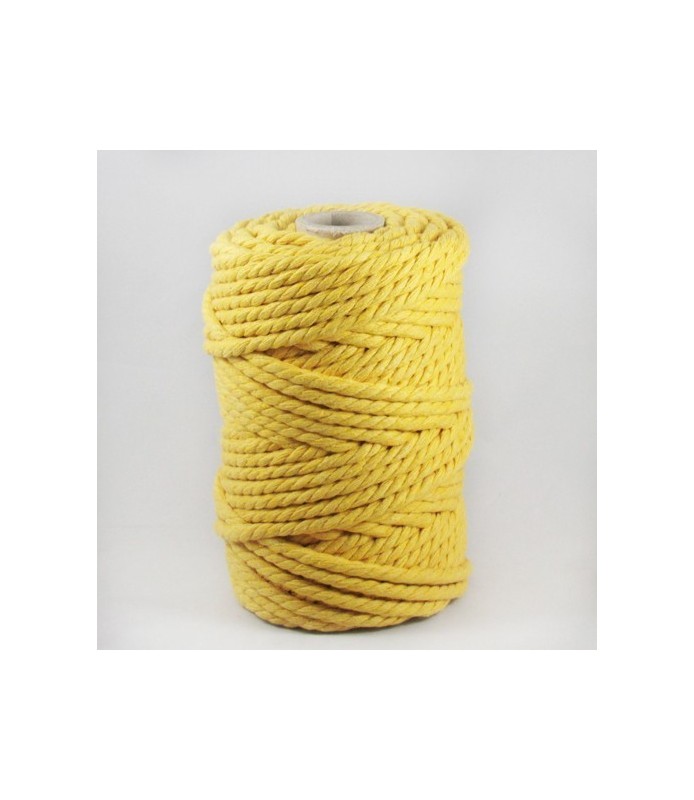 Bobina de algodón 5mm amarillo