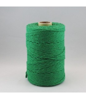 Bobina de algodón 2mm Verde Java -Bobinas de 2 mm-Batallon Manualidades