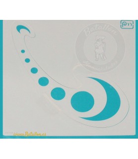 Plantilla 13 x 13 cm Circulos