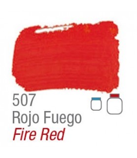 Pintura Acrilica 60 ml Acrilex Rojo Fuego 507-Pintura Acrilex Mate-Batallon Manualidades