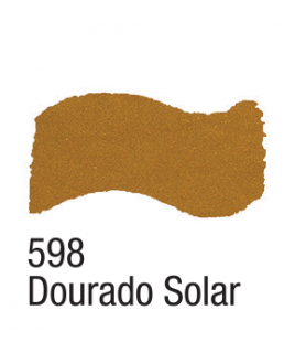 Pintura Acrilica Metalizada 60 ml Dorado Solar 598-Pintura Acrilex Metal Colors 60 ml.-Batallon Manualidades