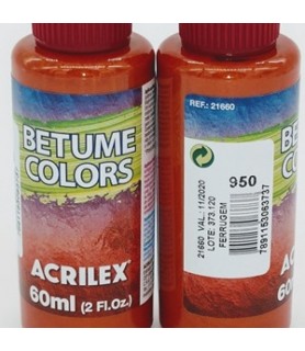 Patina Colors 60 ml Acrilex Ferrugem 950-Patina - Tinte Acrilex-Batallon Manualidades