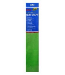 Papel Crepe 50 x 2,50 cm Folia Verde Amarillento-Papeles Manualidades.-Batallon Manualidades