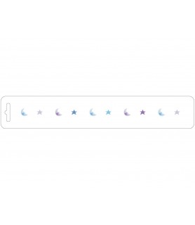 Plantilla de Estarcido 5 x 30 cm ( Naranjas ) Estrellas