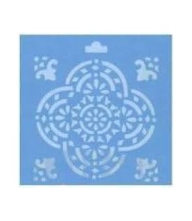 Plantilla de Estarcido 10,5 x 10 cm Mandala STXEX-Plantillas Mandalas / Ornamentos-Batallon Manualidades