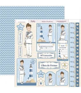Papel Scrapbooking Comunion Chico Fe - Creo