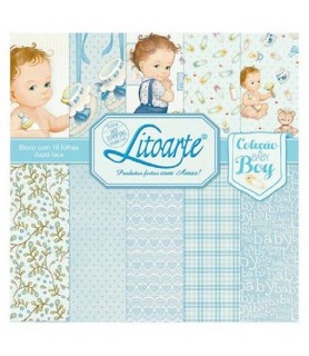 Bloc 18 hojas 30 x 30 cm Baby Boy-Infantil-Batallon Manualidades