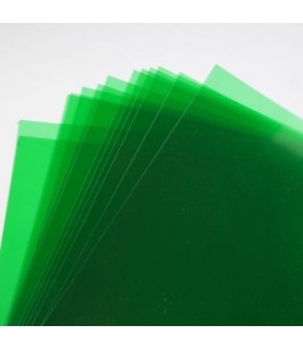 Hoja de Acetato 21 x 29,7 cm -200 micras Verde-Acetato-Batallon Manualidades