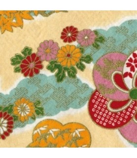 10 Hojas de Papel Japones 15 x 15 cm - 70 g Floral-Surtidos-Batallon Manualidades