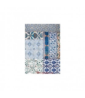 Papel de Arroz Decorado 30 x 42 cm Mosaicos Variados-Surtido-Batallon Manualidades