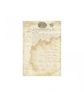 Papel de Arroz Decorado 35 x 50 cm Documento Antiguo-Escritura-Batallon Manualidades