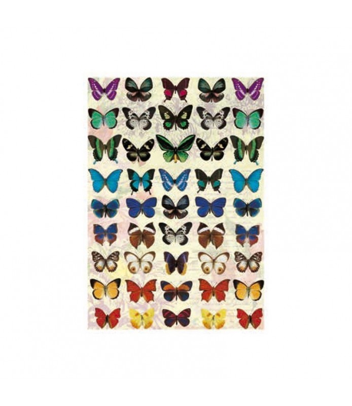 Papel de Arroz Decorado 35 x 50 cm Mariposas