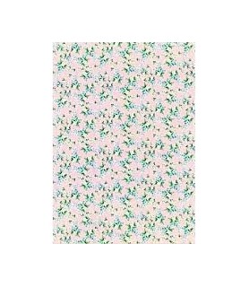 Papel de Arroz Decorado 35 x 50 cm Estampado Flores Rosas-Flores y Plantas-Batallon Manualidades