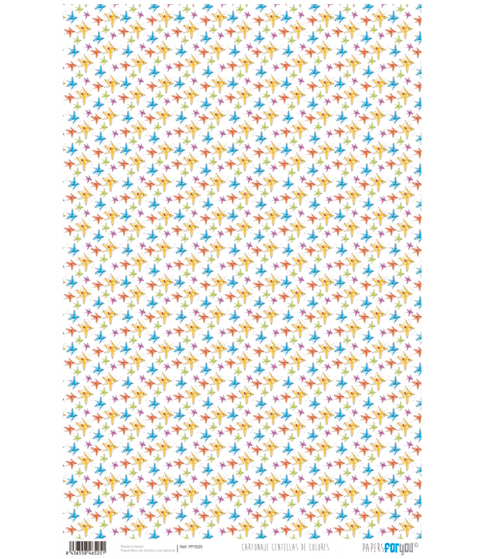 Papel Cartonaje 32 x 48,3 cm Centellas de Colores
