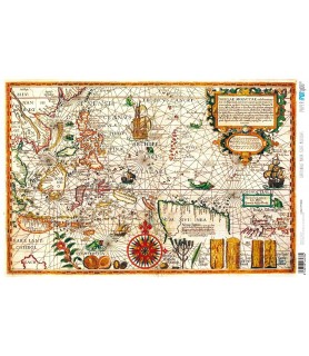 Papel Cartonaje 32 x 48,3 cm Mapa Islas Molucas-Mapas.-Batallon Manualidades