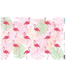 Papel Cartonaje 32 x 48,3 cm Flamingo Party-Surtidos-Batallon Manualidades