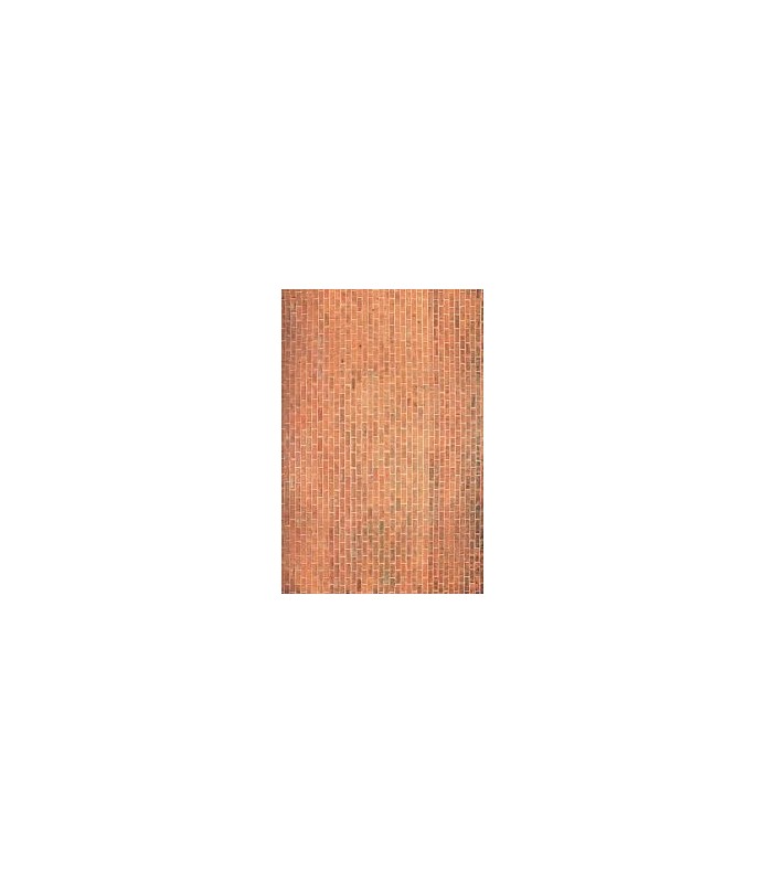Papel Cartonaje 32 x 48,3 cm Ladrillo Visto Rojizo-Casita de Muñecas.-Batallon Manualidades