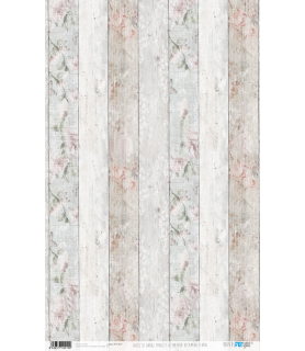 Papel de Arroz Decorado 33 x 54 cm Paneles de Madera Decapada Floral-Surtido-Batallon Manualidades