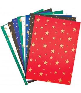10 Hojas Carton Estrellas 25 x 35 cm -Outlet-Batallon Manualidades