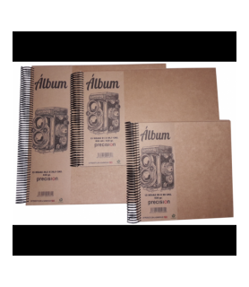 Album A4 con 15 Hojas 21 x 29,7 cm Kraft -Mediano (A4 Aprox.)-Batallon Manualidades
