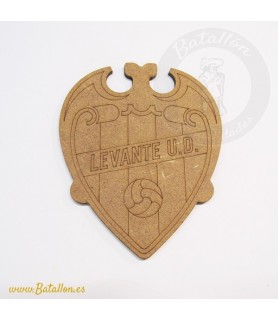 Escudo de Futbol de Madera Grande Levante-Formas Troqueladas-Batallon Manualidades