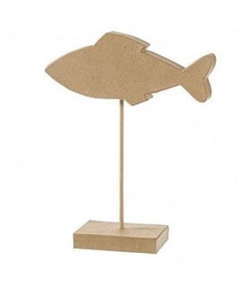 Figuras de Papel mache Pez con Pie