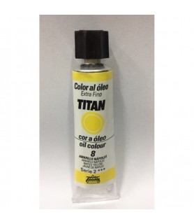 Oleo Titán 20 ml - 8 Amarillo Nápoles	-Tubo Oleo Titán 20 ml-Batallon Manualidades