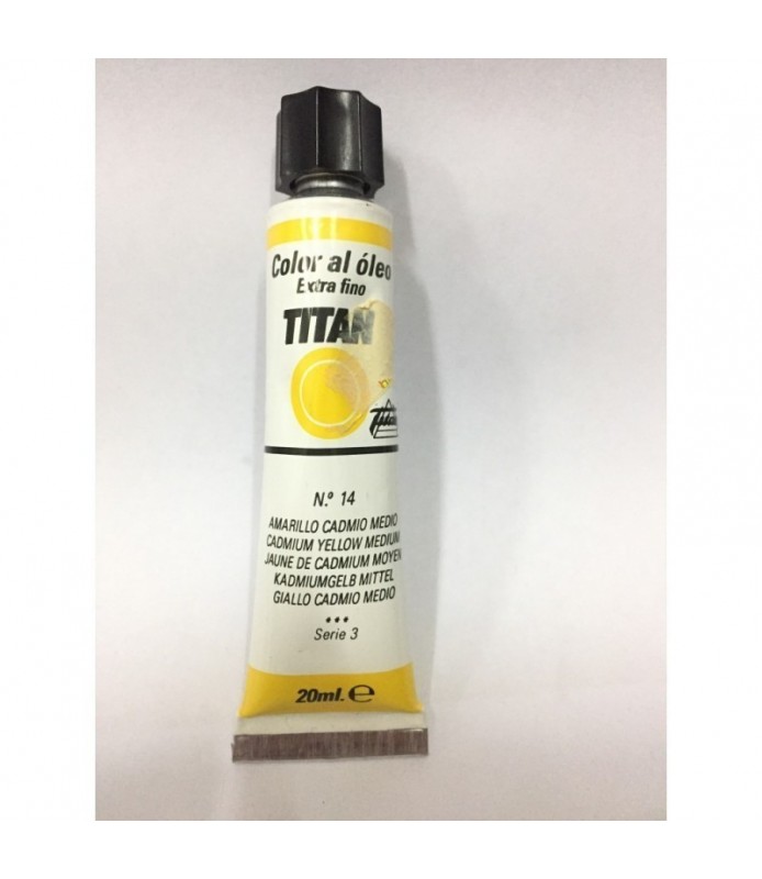 Oleo Titán 20 ml - 14 Amarillo cadmio medio