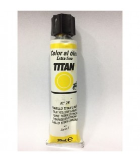 Oleo Titán 20 ml  - 26 Amarillo Titan limón	-Tubo Oleo Titán 20 ml-Batallon Manualidades
