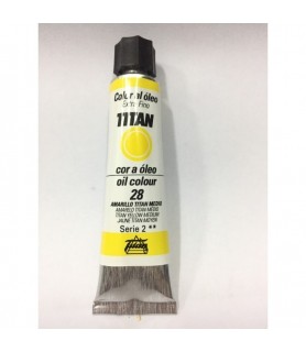 Oleo Titán 20 ml - 28 Amarillo Titan medio-Tubo Oleo Titán 20 ml-Batallon Manualidades