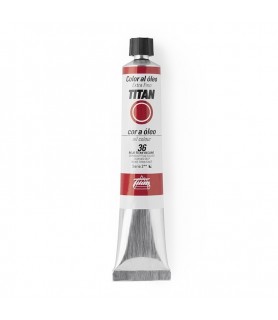 Oleo Titán  20 ml - 36 Rojo Titan oscuro	-Tubo Oleo Titán 20 ml-Batallon Manualidades