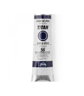 Oleo Titán 20 ml - 56 Azul ultramar oscuro	-Tubo Oleo Titán 20 ml-Batallon Manualidades