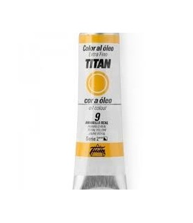 Tubo Oleo Titan 20 ml. Amarillo Real 9-Tubo Oleo Titán 20 ml-Batallon Manualidades